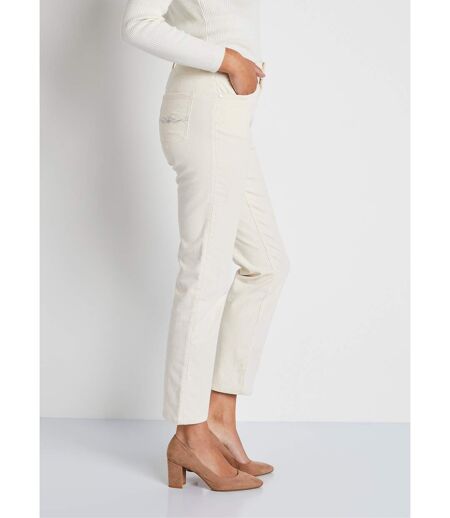 Pantalon 5 poches velours milleraies