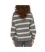 Pull blanc/gris femme jdy stripe pullover-2
