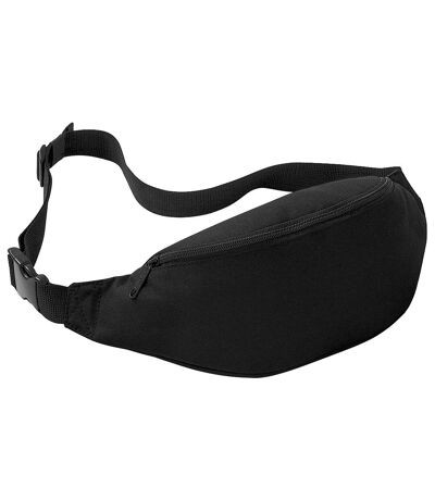 Bagbase Adjustable Fanny Pack (84 fl oz) (Pack of 2) (Black)