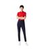 Womens/ladies Embroidered Logo Trousers Navy Blue Lacoste-1