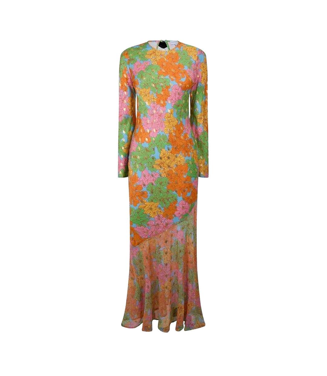 Robe Longue Motif/style Floral Femme Jaune Or Never Fully Dressed-2