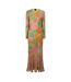 Robe Longue Motif/style Floral Femme Jaune Or Never Fully Dressed-2