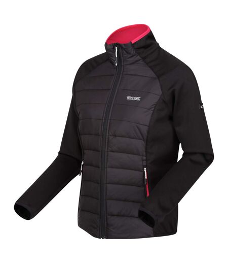 Veste hybride clumber femme noir / rose fluo Regatta