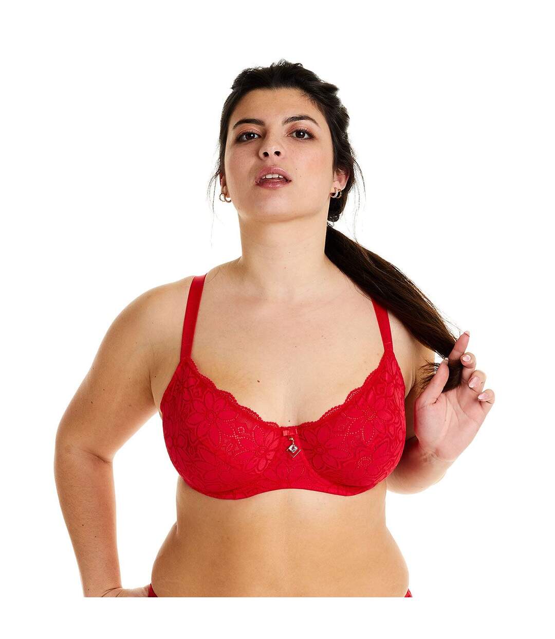 Soutien-gorge à armatures grand maintien rouge Univers