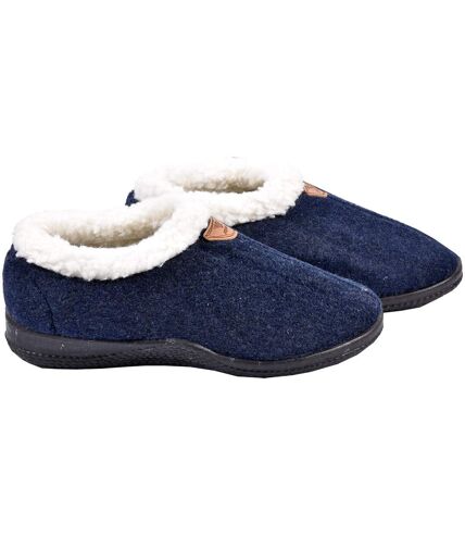 PANTOUFLE Femme Chausson COCOONING MD6088 MARINE