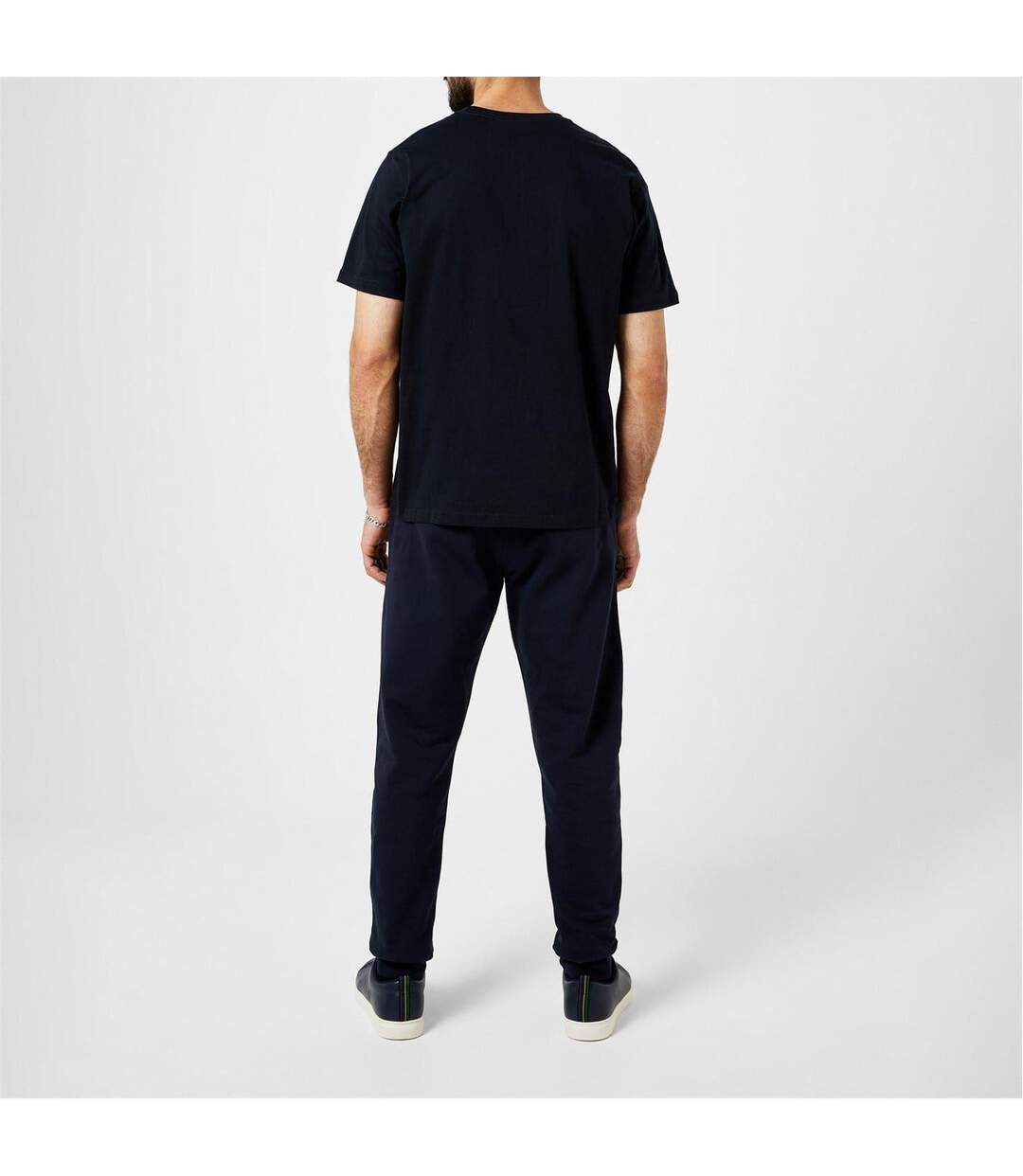 Mens Embroidered Motif Cotton T-shirt Navy Paul Smith-3