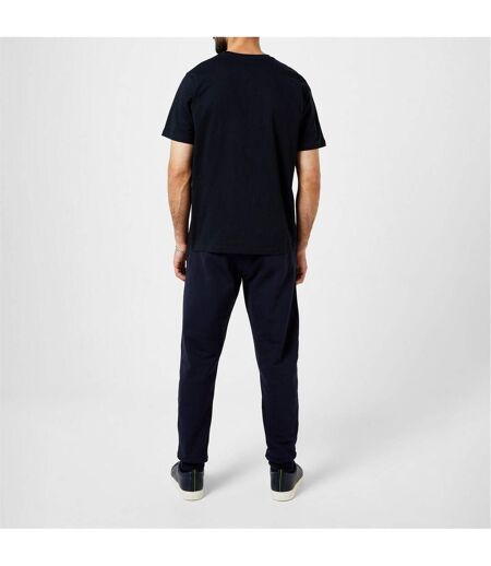 Mens Embroidered Motif Cotton T-shirt Navy Paul Smith