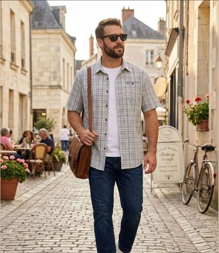 CHALLENGER CH4011 Chemisettes manches courtes : le confort infroissable au style rafraîchissant