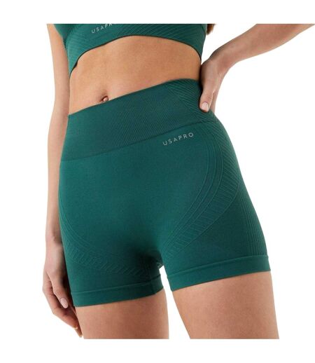 Womens/ladies Nylon Shorts Forest Green USA