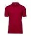 Mens Luxury Stretch Polo Shirt Deep Red Tee Jays-1