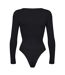 Ladies Essentials Long Sleeve Bodysuit Sculpting Recycled Stretch Fit-2