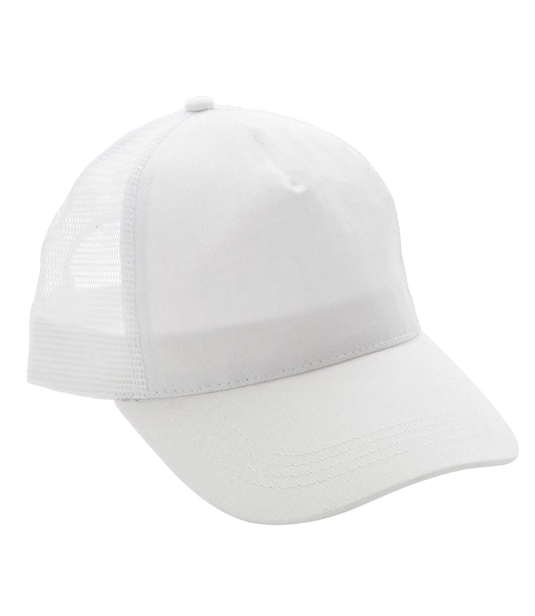 Brushed Cotton 5 Panel Trucker Cap White XD Collection-1