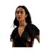Robe Courte Manches Style Ange Femme Noir Ted Baker-4
