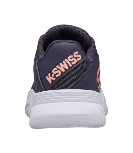 Chaussures De Tennis Court Express Omni Femme Gris Givré Pêche K-Swiss