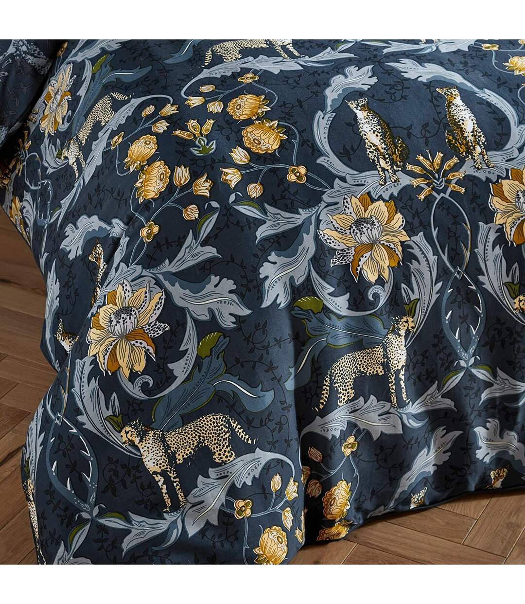 Paoletti Nouvilla Cheetah - Ensemble de housses de couette (Bleu/Gris/Jaune) - UTRV2132