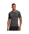 Under Armour Mens Short-Sleeved Compression Shirt (Carbon Heather/Black)