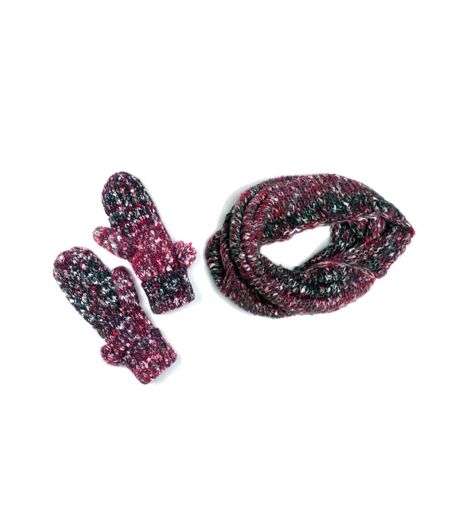 Echarpe et Moufles Femme Lot de 2