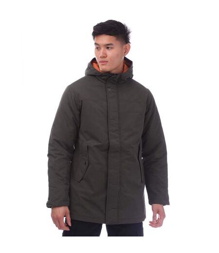 Mens Fen Parka Khaki Jack And Jones