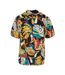 Mens Toucan Viscose All-over Print Resort Shirt Black Multicoloured Urban Classics-2