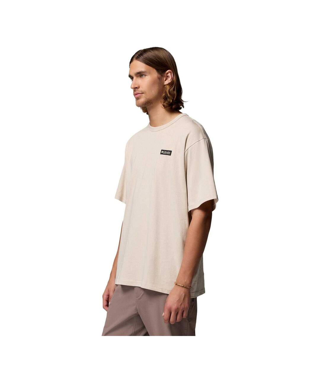 T-shirt Motif/style Logo Dans Le Dos Icon Homme Taupe Columbia-2