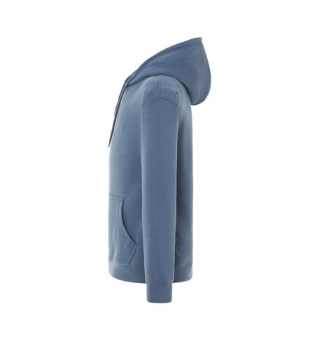 Sweat À Capuche Motif/style Uni Teide Adulte Bleu Acier JHK