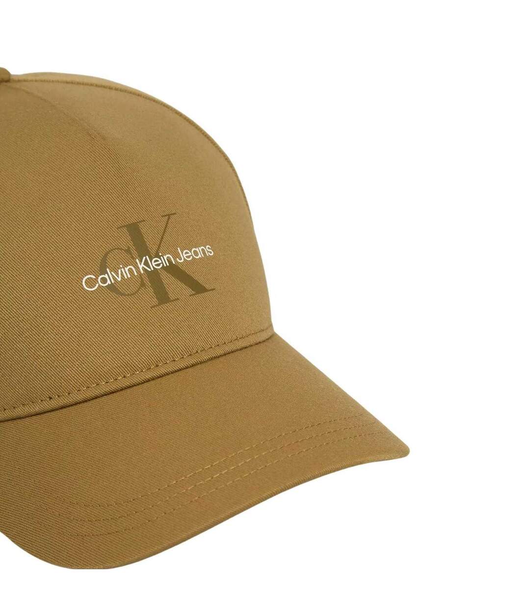 Casquette De Baseball Motif/style Monogramme Homme Kaki Calvin Klein-3