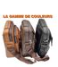 Sacoche bandoulière homme en cuir de vachette - Marron, multi poches et sangle réglable-3