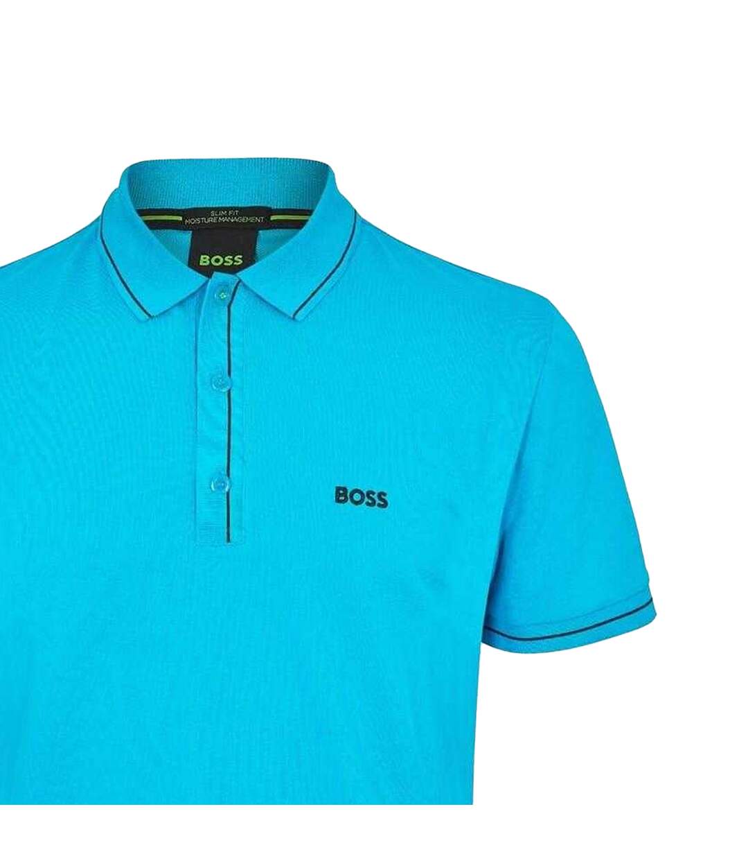 Polo Paule Homme Turquoise Vif Turquoise Pâle Boss-2