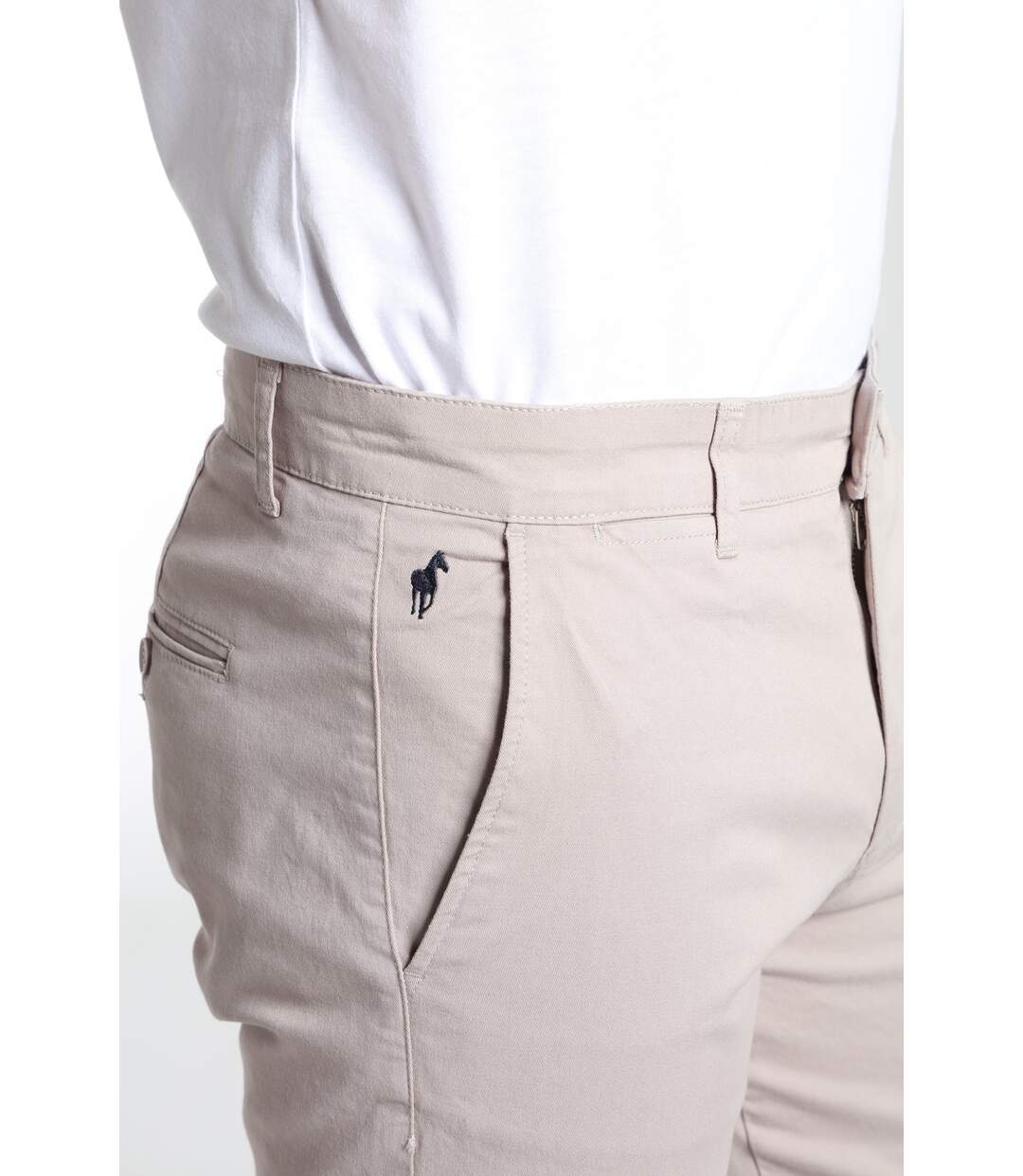 Pantalon coupe regular en coton PORTO-5