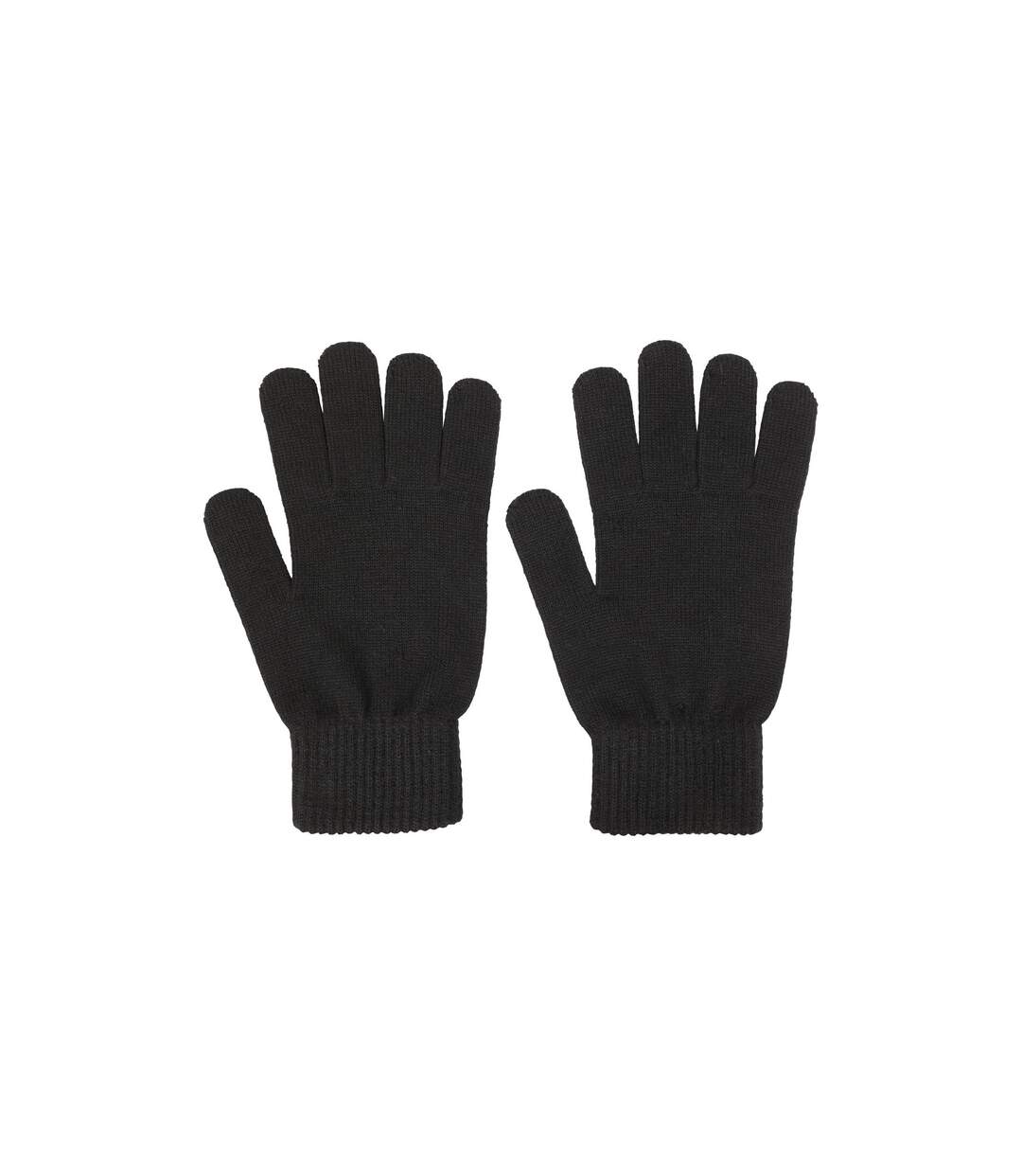 Mens Knitted Everyday Gloves Black Mountain Warehouse-3