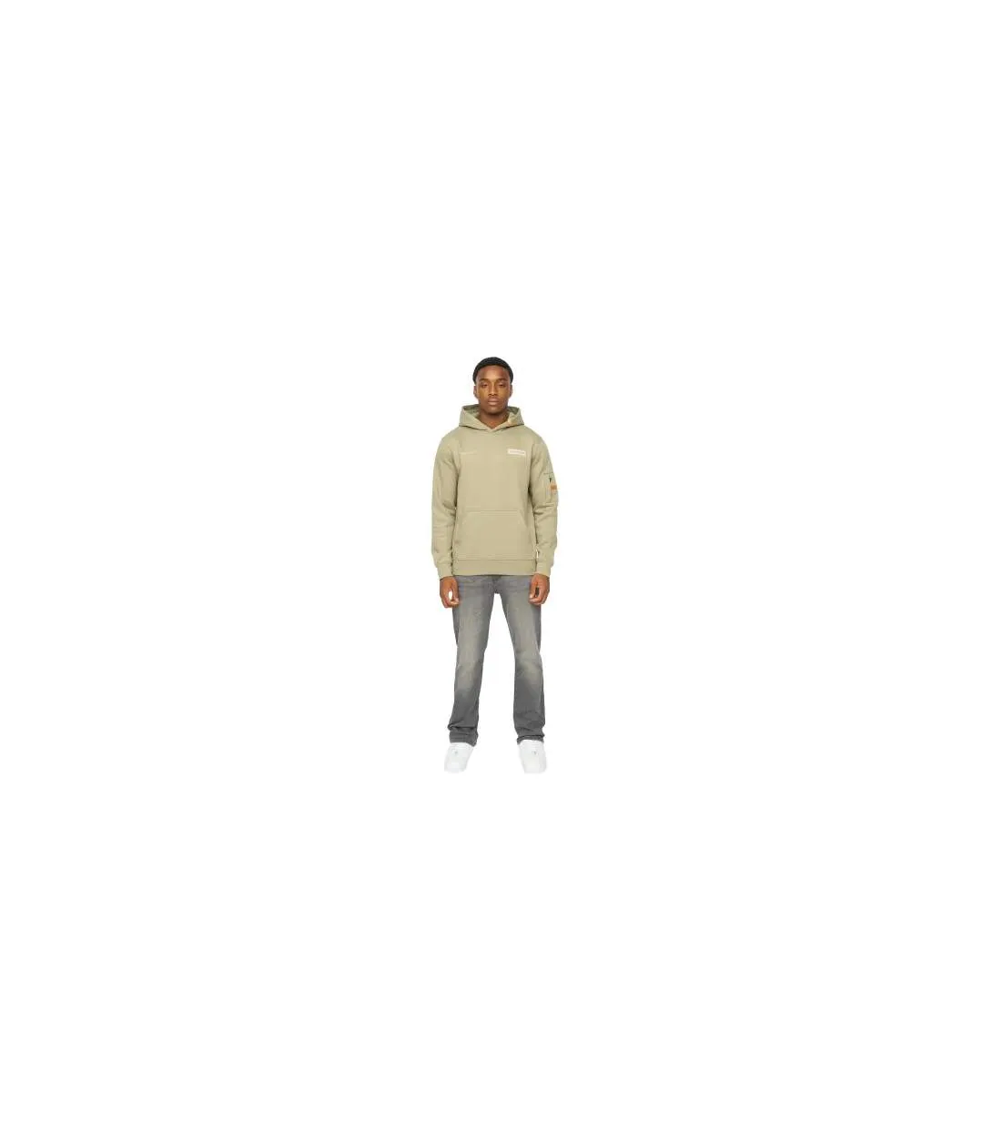 Sweat À Capuche Marsak V2 Homme Vert De Gris Duck And Cover-1