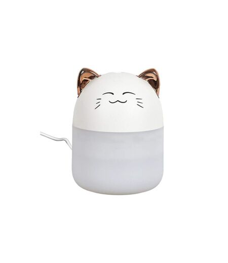 Diffuseur de Parfum LED Chat 200ml Blanc