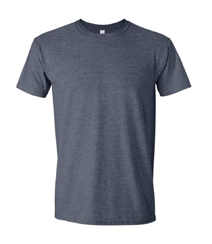 Gildan Mens Short Sleeve Soft-Style T-Shirt (Heather Navy)