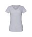 T-shirt Iconic Femme Gris Chiné Fruit Of The Loom-1
