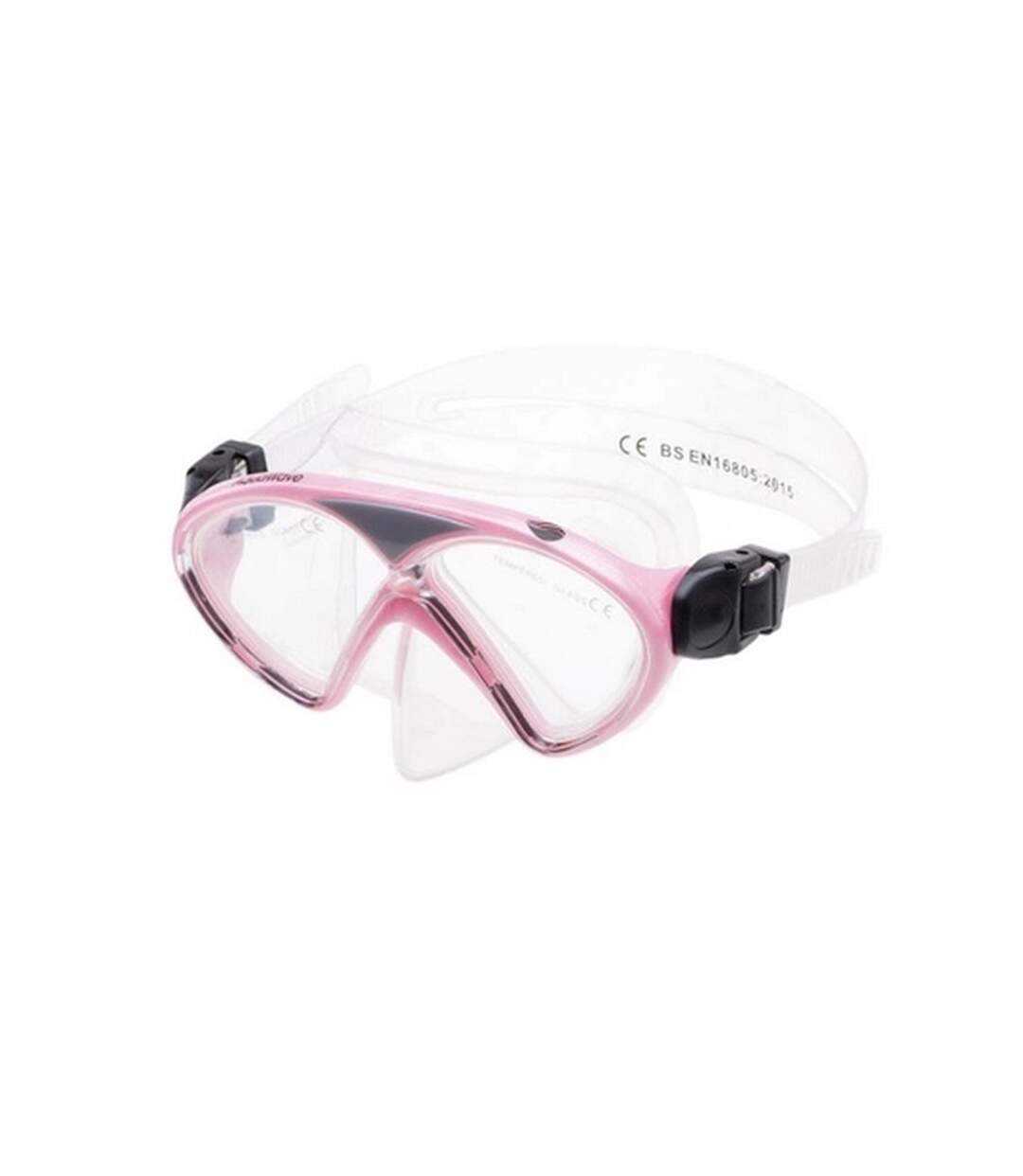 Set de plongée dolphin adulte rose / transparent Aquawave-3