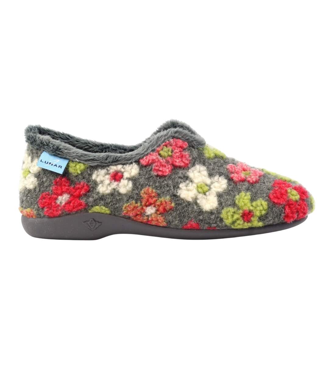 Chaussons Lychee Femme Gris Lunar-3