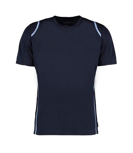 Gamegear® Cooltex® Short Sleeved T-Shirt / Mens Sportswear (Navy/Light Blue)