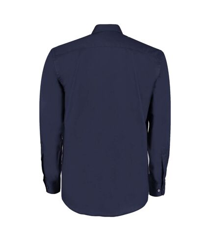Kustom Kit Mens Long Sleeve Business Shirt (Dark Navy)