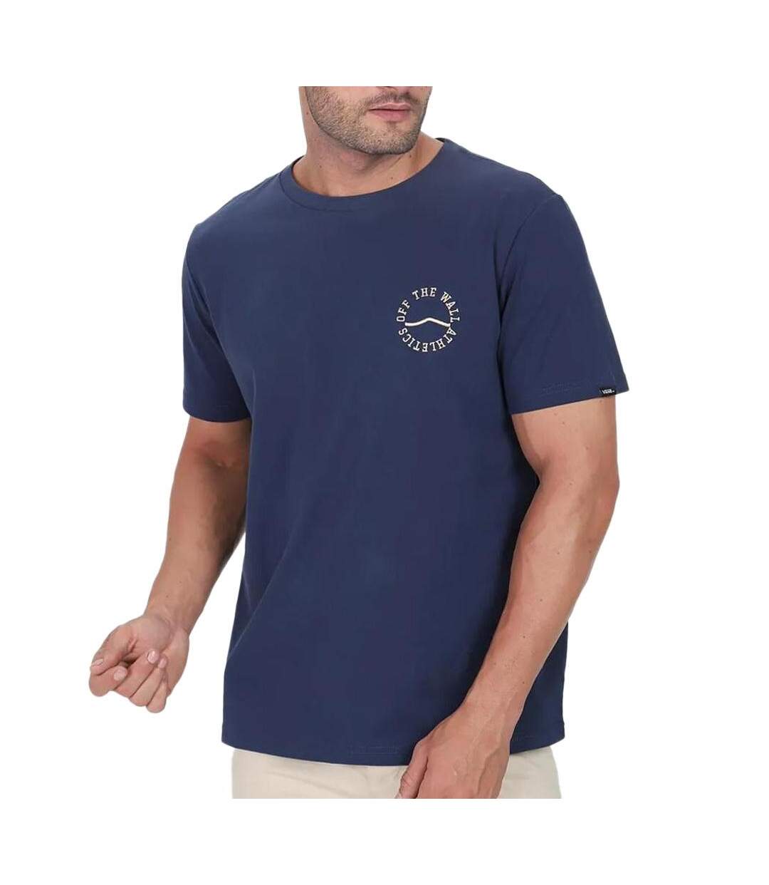 T-Shirt marine homme vans relaxed-1