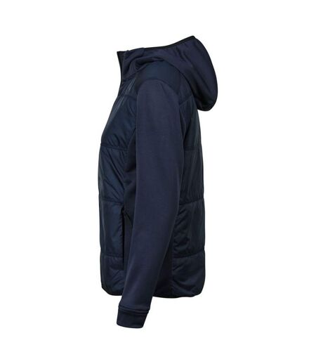 Tee Jay Womens/Ladies Stretch Hooded Jacket (Navy/Navy) - UTBC5085