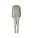Ladies Warm Fleece Pyjama Sets with Long Sleeves | Loungewear Tops & Bottoms-1