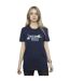 Disney Femme/Ladies The Little Mermaid Ocean Cotton Boyfriend T-Shirt (Bleu marine) - UTBI31078-2