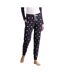 Bas De Pyjama Femme Bleu Marine Blanc SF Women-1