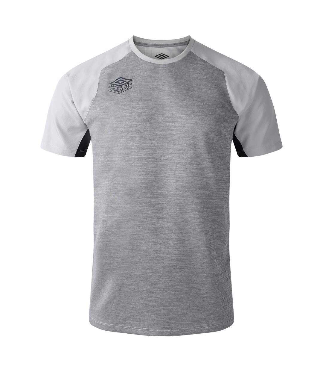 Mens Pro Polyester Training T-shirt Harbor Mist Black Umbro-1