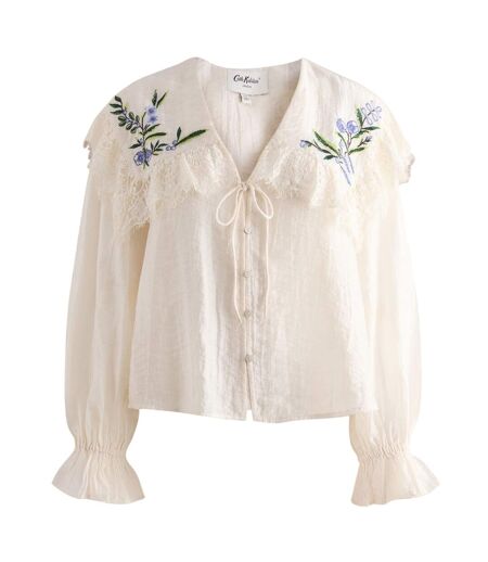 Blouse Motif/style Broderie Florale Femme Blanc Cath Kidston