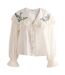 Blouse Motif/style Broderie Florale Femme Blanc Cath Kidston-1