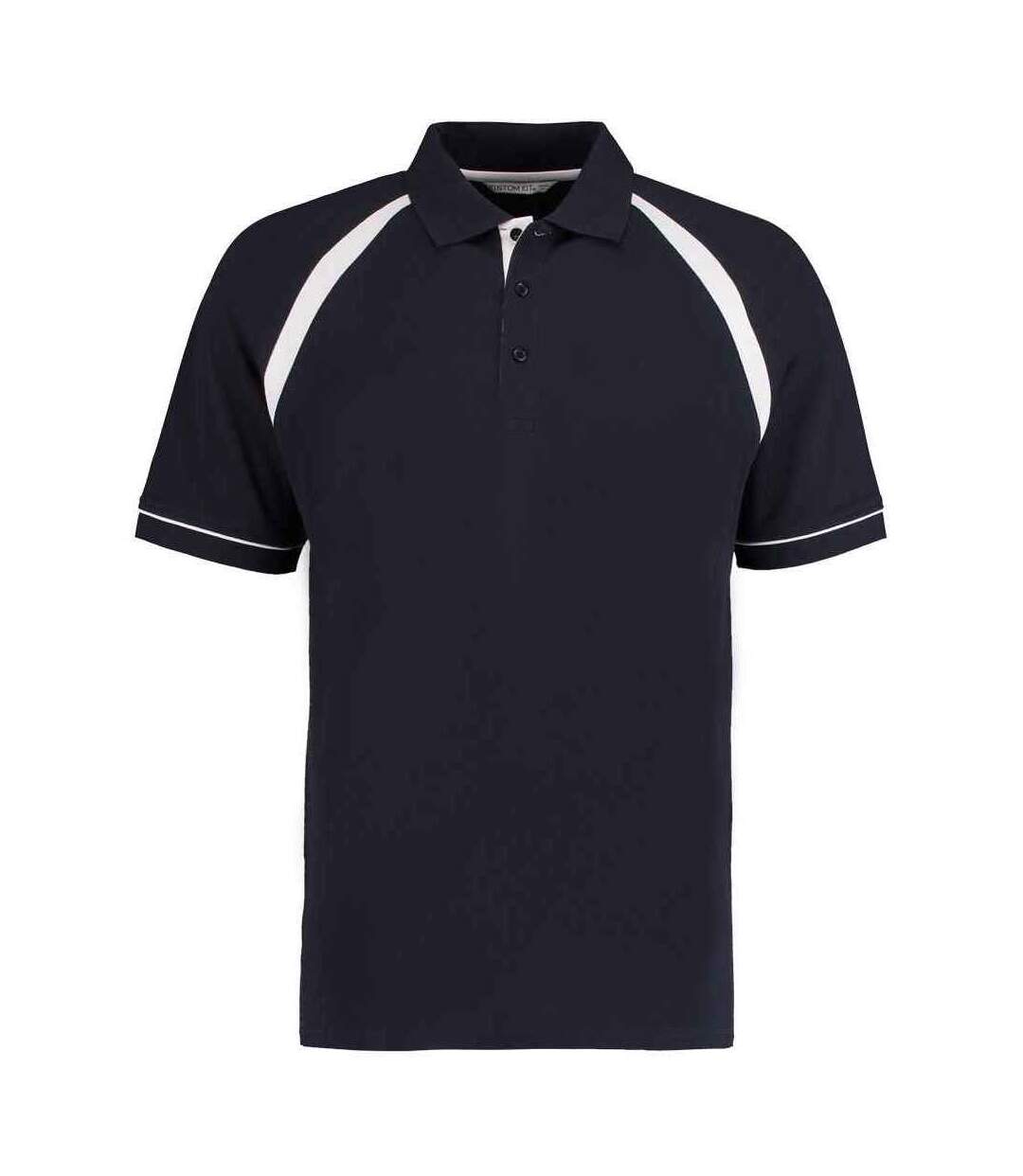 Polo Oak Hill Homme Bleu Marine Blanc Kustom Kit-1