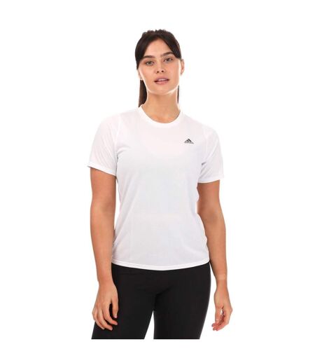 T-shirt run icon femme blanc Adidas