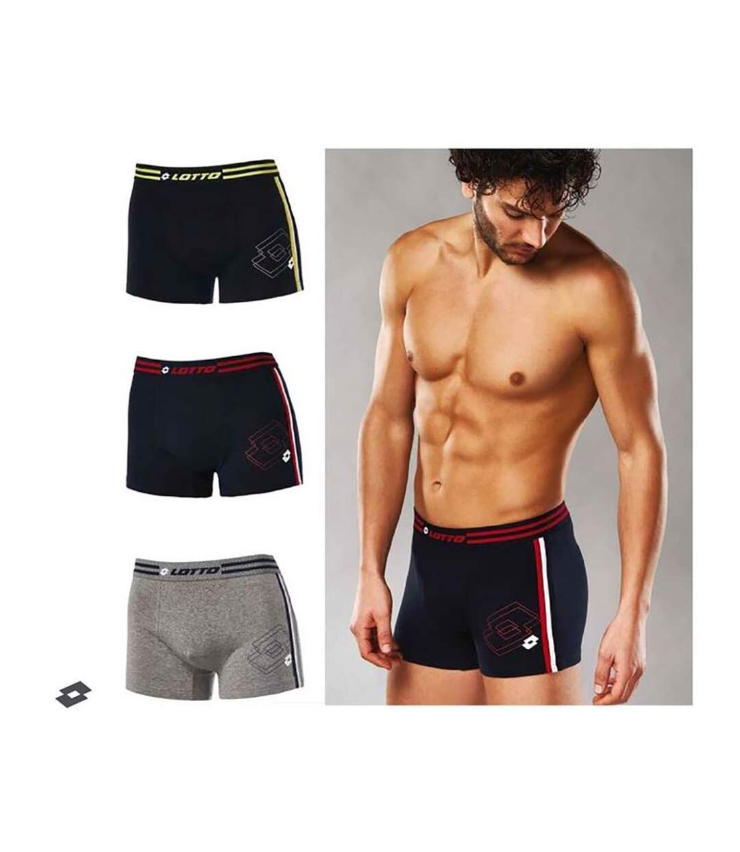 Boxer homme LOTTO Pack de 6 Boxers 1418-4