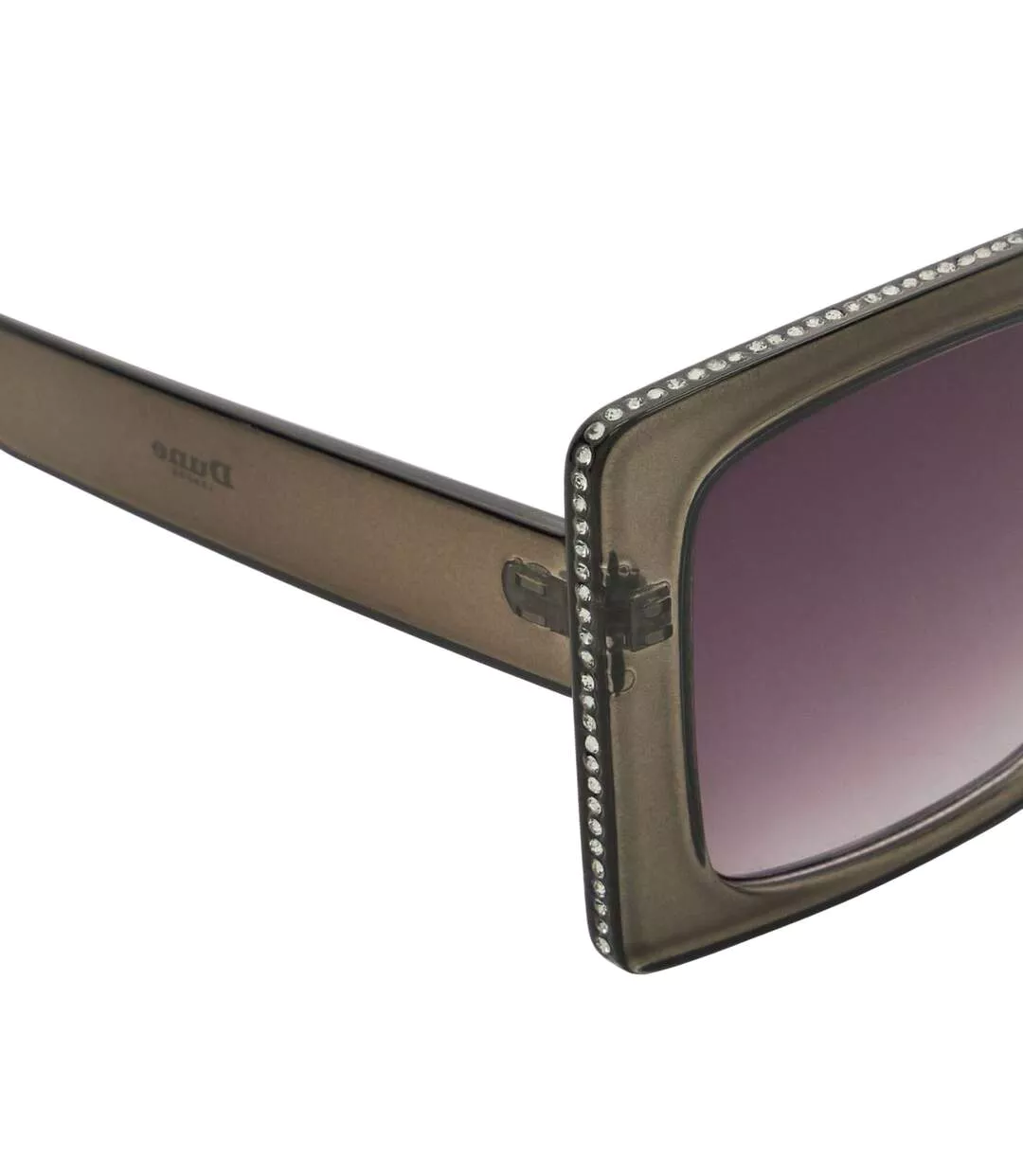 Glitzy Diamante Sunglasses One Size Grey Dune London-3